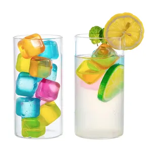 Tái Sử Dụng LDPE Đầy Màu Sắc Nhựa Ice Cube Đồ Uống Làm Mát Lỏng Cube