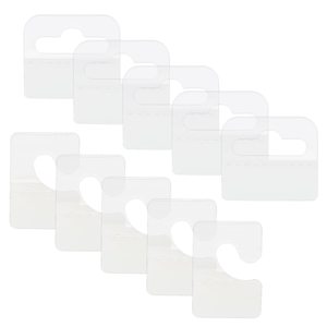 Clear PET Adhesive Hooks for Invisible Product Display on Pegboard Racks - Product Image 1