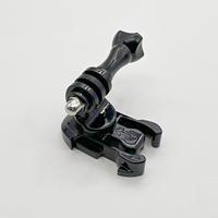 HONGDAK Support de fixation rapide rotatif à 360° en ABS avec base à clip flexible pour caméra d'action – Nouvel adaptateur