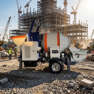 <span class=keywords><strong>Pompe</strong></span> à béton électrique diesel avec malaxeur intégré, <span class=keywords><strong>camion</strong></span> <span class=keywords><strong>pompe</strong></span> à béton télécommandé - Product Image 1
