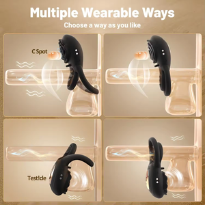 DKKtech nuova ricarica telecomando per massaggio con rosa anello di sperma maschile e femminile condiviso vibranti masturbatore sesso per adulti prodotti - Product Image 4