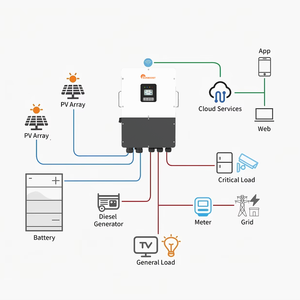 <span class=keywords><strong>Inversor</strong></span> Solar Híbrido Sunboost de 15Kw, 18Kw, 20Kw, 24Kw, Venta Directa de Fábrica, ODM, Trifásico, 380/400Vac, con SPD Integrado - Product Image 6