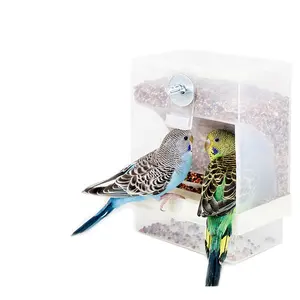 Бесплатная доставка автоматическая кормушка для птиц No Mes Автоматическая клетка для семян Тройная автоматическая кормушка для птиц кормушка для попугаев кормушка для птиц