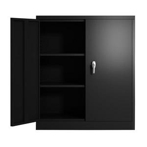 Armoire de rangement en acier à faible épaisseur, homologuée usine, avec poignée verrouillable, étanche, étagères réglables, pour bureau, chambre et cuisine - Product Image 3