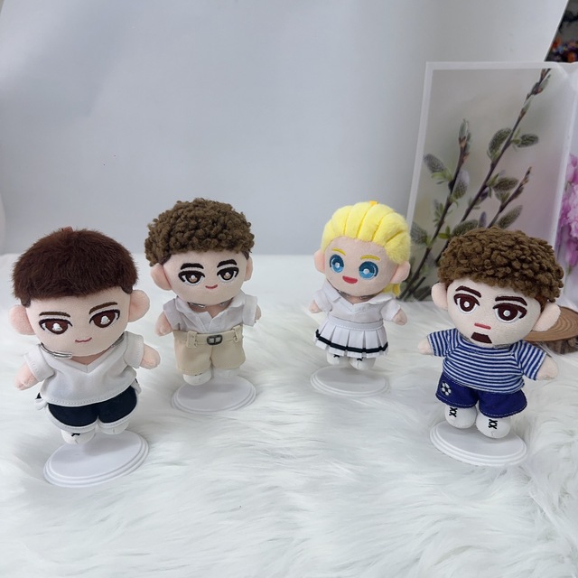 European American Style Humanoid Cotton Doll 4-Person Combination Plush Toy Home Decoration PP Cotton Filled 11-30cm Height