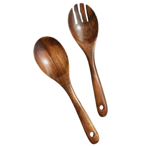 Vaisselle écologique Cuillère et fourchette en bois Ensemble de couverts en bois de table Cuillère en bois Restaurants Hôtels - Product Image 3