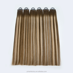 Genius Medusa Weft <b>Hair</b> <b>Extensions</b> Double Drawn Russian <b>Hair</b> Hole Weft Twin Tab Butterfly Weft <b>Beaded</b> Weft Invisible <b>Extensions</b> - Product Image 3