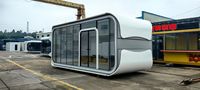 Maison conteneur Apple Cabin 20ft 40ft, étanche et durable, pour bureau, centre d'accueil, hôtel, préfabriquée en aluminium, moderne, garantie 30 ans