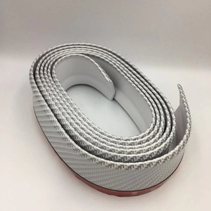 2.5m Auto In Fibra di Carbonio Posteriore In Gomma Universale Spoiler Fasce Laterali Del Pannello Esterno Anteriore Della Protezione Lip Bumper di Protezione per Qualsiasi Auto - Product Image 3