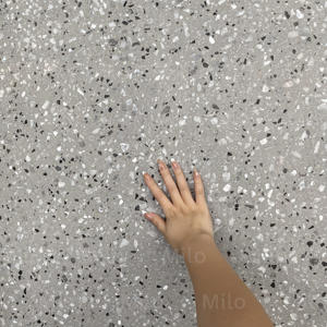Dalles de terrazzo ML-ST001-Prefabricated avec des pierres gris clair et blanc - Product Image 2