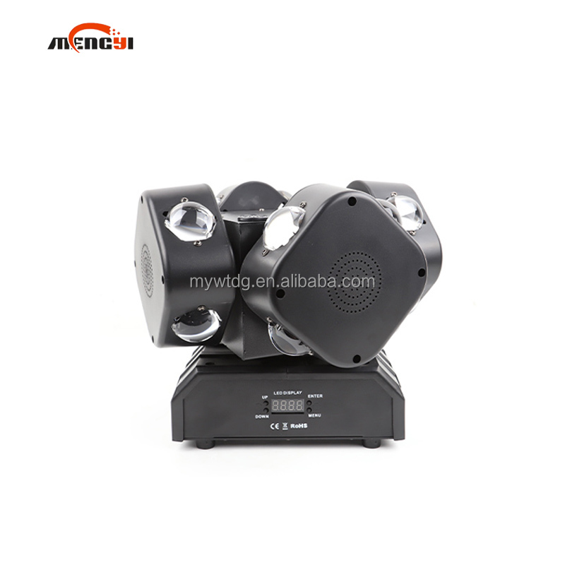 New Dj Lights RGBW 4in1 12pcs*10w LED Beam Moving Head Light 3 Head Stage Light