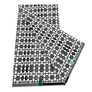 6 yarde tessuto africano Ankara traspirante puro colore modelli di stampa cotone cera stile Dobby per la copertura dei ragazzi tutte le occasioni - Product Image 3