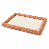 Coussin pour animaux de compagnie ZT en tissu Oxford durable et moderne, en mousse et lin à carreaux, pour chat et chien, tapis rafraîchissant d'été