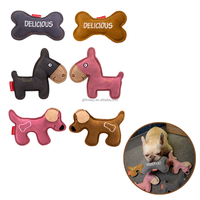 Juguete Masticable para Perros de Cuero Vacuno Resistente, Juguetes para Perros de Cuero Genuino Resistentes a las Mordidas