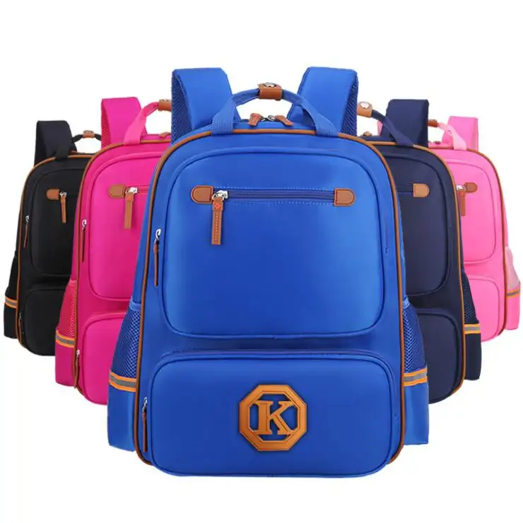 New British Style Primary School Bag Light Breathable Ridged Children's Backpack