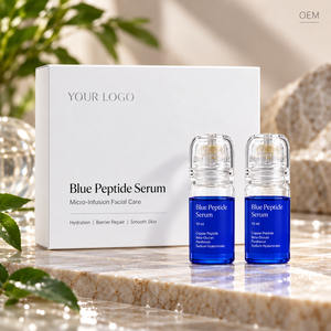 Suero Facial de Péptidos Azules de Marca Privada 10ml, Esencia Hidratante con Hialuronato de Sodio, Fabricante de Productos para el Cuidado de la Piel OEM ODM - Product Image 6