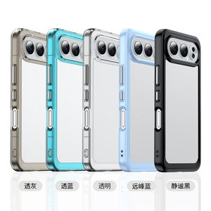 Funda Protectora Antigolpes con Borde Colorido Lichicase para Honor X6D 600 Lite <span class=keywords><strong>Play</strong></span> 60A, Funda Transparente para Teléfono Celular - Product Image 5