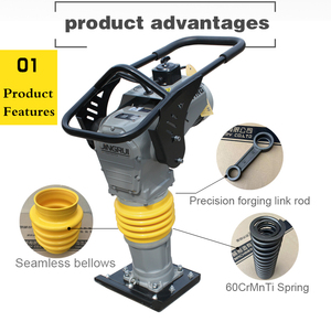 कारखाना प्रभाव मिट्टी टैम्पिंग रैमर 3kw <span class=keywords><strong>220v</strong></span> 380v इलेक्ट्रिक कंपन टैम्पर रैमर मशीन - Product Image 3