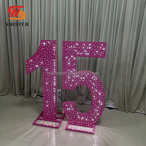 Letras Luminosas LED con Patrón de Cielo Estrellado, Nuevas de Fábrica, Metálicas Perforadas, para Bodas y Fiestas de Cumpleaños - Product Image 3