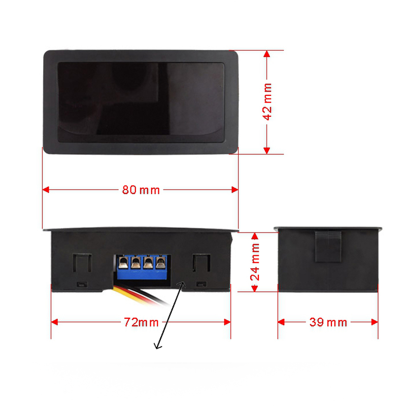 Digital display PWM DC motor speed controller 12V24V stepless speed control switch controller(图2)