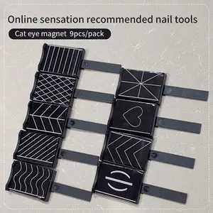 5pcs Set Gel Polish Magnetic Wand For Nails Magnet For Nail Charms Magnetic Nail Wand