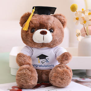 Venta al por mayor en STOCK: Nuevo peluche de oso de peluche de 23 cm, suave, lindo, Kawaii, de <span class=keywords><strong>dibujos</strong></span> <span class=keywords><strong>animados</strong></span>, de animales de graduación, juguete de peluche. - Product Image 1