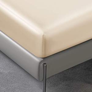 रेशमी साटन 1 फिटेड शीट, 1 फ्लैट शीट और 2 तकिए के साथ कूलिंग साटन बिस्तर की चादरें - Product Image 5