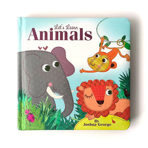Productos de <span class=keywords><strong>precio</strong></span> barato de alta calidad a pedido, imagen de impresión personalizada, <span class=keywords><strong>libro</strong></span> de tablero de animales de dibujos animados para niños, <span class=keywords><strong>libro</strong></span> de cuentos educativos - Product Image 1