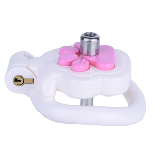 Jaula de Castidad ANOSX con Catéter Metálico, Jaula de Garras Bonita, Candado de Pene de Resina Plana, Juguetes Sexuales BDSM para Hombres - Product Image 6