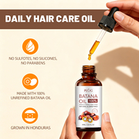 Minyak Batana 100% Murni Tanpa Pemurnian Dari Honduras, Minyak Organik untuk Pertumbuhan Rambut, Menutrisi Kulit Kepala, Memperbaiki Rambut Rusak, Tersedia OEM