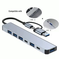 Nouveautés : Station d'accueil USB-C 7-en-1 en alliage avec concentrateur multi-ports pour ordinateur