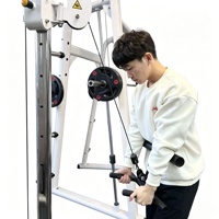 Barre de triceps pivotante multi-prise pour machine à câble, antidérapante, robuste, accessoire d'entraînement de triceps multi-poignées pour salle de sport