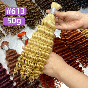 <span class=keywords><strong>Extensiones</strong></span> de Cabello Humano Virgen Vietnamita Rizado FYD al por Mayor, Paquetes de Cabello Humano Ondulado Profundo 10A para Trenzas Boho - Product Image 4