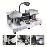1800 tr/min roche lapidaire efficace avec lampe machine à facettes rectifieuse pour pierre de jade gemme créer des cabochons pour colliers