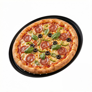 <span class=keywords><strong>Plaque</strong></span> de cuisson en acier pour <span class=keywords><strong>pizza</strong></span> pleine grandeur, perforée, antiadhésive et isolée - Product Image 3