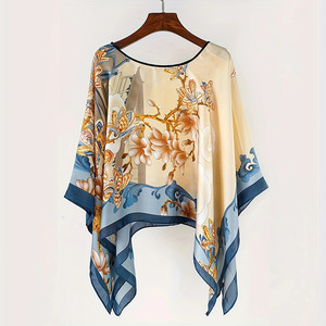 En gros, Foulards en soie d'imitation, <span class=keywords><strong>Étole</strong></span>s pour femmes, Foulards hijab en mousseline de soie, Foulards imprimés de marque de <span class=keywords><strong>luxe</strong></span> tendance - Product Image 1