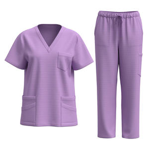 Uniformes Médicos al por Mayor para Hospitales y Clínicas Dentales, Ropa Quirúrgica para Doctores, Uniformes Médicos Unisex de Manga Corta, Conjuntos de Uniformes Médicos Elásticos Talla XL - Product Image 4