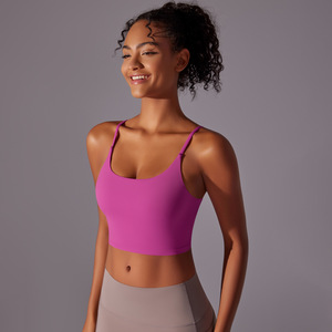 OEMODM Sport-Unterwäsche Lauf-Tanktop Fitness-BH Yoga-Kleidung Damen Sport-BH Gepolsterter Yoga-Workout-Crop-Top mit Integriertem BH - Product Image 4