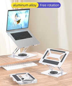 Support pour ordinateur portable ergonomique en aluminium <span class=keywords><strong>de</strong></span> qualité supérieure, réglable et pliable, pour MacBook, bureau, jeux - Product Image 2