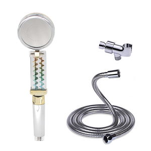 Powerpulse Massage soffione doccia manuale Touch-Clean soffione doccia cromato <span class=keywords><strong>con</strong></span> regolazione in lattina <span class=keywords><strong>con</strong></span> <span class=keywords><strong>ventola</strong></span> e filtro in PP - Product Image 1