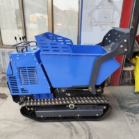 Mini-dumper chargeur 1 tonne, auto-chargeur sur chenilles, moteur diesel ou essence Kubota chinois