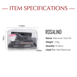 <span class=keywords><strong>Rosalind</strong></span> Kit de Herramientas de <span class=keywords><strong>Manicura</strong></span> de Uñas de Gel, Set de 8 Piezas, Removedor de Cutículas, Cepillo para Lima de Uñas, Venta Al por Mayor - Product Image 5