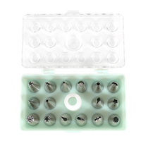 Ensemble de buses de tuyauterie de décoration de gâteau en acier inoxydable Premium 16 pièces 304 pour un usage domestique de boulangerie