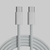 Grosir kualitas tinggi 3A pengisian cepat Tipe C ke kabel Data Tipe C dengan jaket PVC untuk earphone