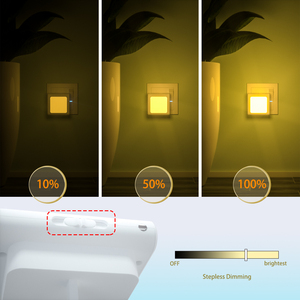 Custom Square LED Warm White Night <b>Light</b> 2700K with <b>Light</b> <b>Sensor</b> Stepless Dimming <b>Indoor</b> Lighting - Product Image 3