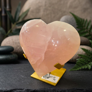 Cristal de Cuarzo Rosa Natural en Forma de Corazón, Piedra Pulida, Decoración, Regalo - Product Image 2