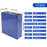 LiFePO4 baterai siklus dalam 304Ah 3.2V baterai Lithium besi fosfat isi ulang
