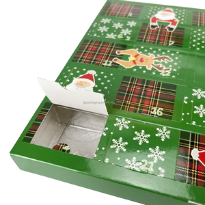 Bán Buôn <span class=keywords><strong>2025</strong></span> Giáng Sinh Trang Trí Nội Thất Tùy Chỉnh Rỗng Giáng Sinh Advent Lịch Hộp Cho Sô Cô La Thực Phẩm - Product Image 4