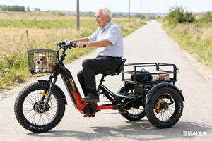 Tricycle tout-terrain 2026 à trois roues 2500W 48V 132Ah pour adulte, système à double moteur avec moteur avant 1000W et moteur arrière 1500W - Product Image 6