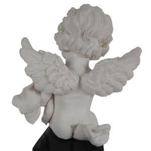 Estatuilla de Ángel de resina leyendo <span class=keywords><strong>Biblia</strong></span> pequeña estatua sentada <span class=keywords><strong>en</strong></span> mármol decoración del hogar - Product Image 3